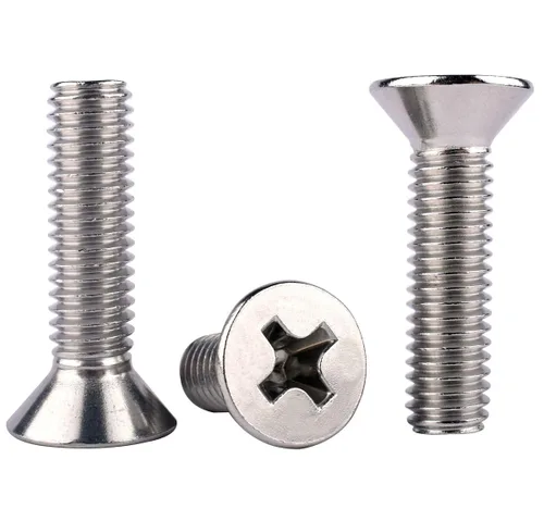 Vista 21 de 20 piezas de tornillos de máquina Phillips de cabeza avellanada plana de 1/4-20 x 1-1/2" UNC, acero inoxidable 304 18-8, rosca completa, rosca gruesa