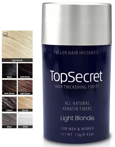 Vista 42 de Top Secret Recambios de fibras de construcción para engrosar el cabello, relleno de cabello natural e indetectable, para hombres y mujeres, rellena
