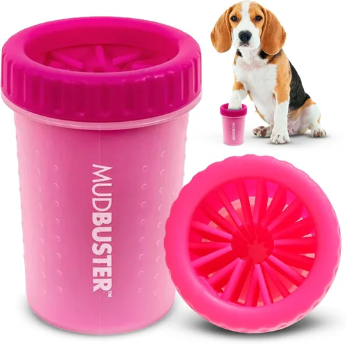 Vista 12 de Dexas MudBuster - Limpiador portátil para patas de perro, solución de limpieza grande verde para suministros premium para mascotas