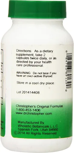 Vista 2 de Dr Christopher's Formula Dr Christopher's Formula Herbal Thyroid, 100