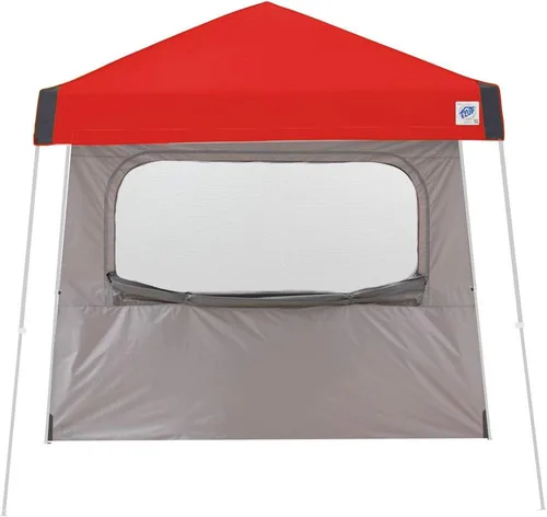 Vista 3 de E-Z UP Pared lateral individual con ventana mosquitera, se adapta a patas en ángulo de 10 pies, accesorio de clip de braguero, punzón