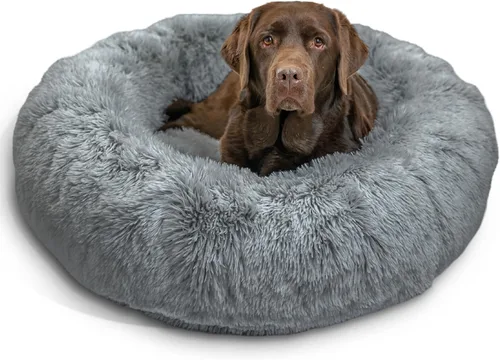 Vista 34 de Best Friends by Sheri Original Calming Donut Dog and Cat Bed, Shag Faux Fur