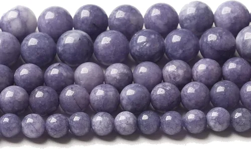 Vista 59 de 38 piezas de cuentas de piedra natural de malaquita azul de 10 mm, cuentas sueltas redondas de gemas para hacer joyas, pulsera, collar de 38 cm