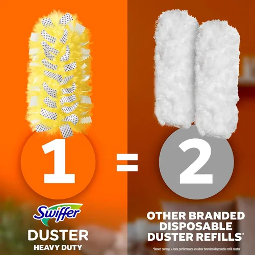 Vista 9 de Swiffer Plumeros de repuesto para limpieza, alternativa desechable de plumas y microfibra, para quitar el polvo de muebles, persianas, ventiladores