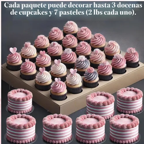 Vista 7 de Confect Sprinkles - Mezcla comestible de espolvorear azul aguamarina, rosa y plata con perlas blancas y rosadas, paquete de 5 para decoración