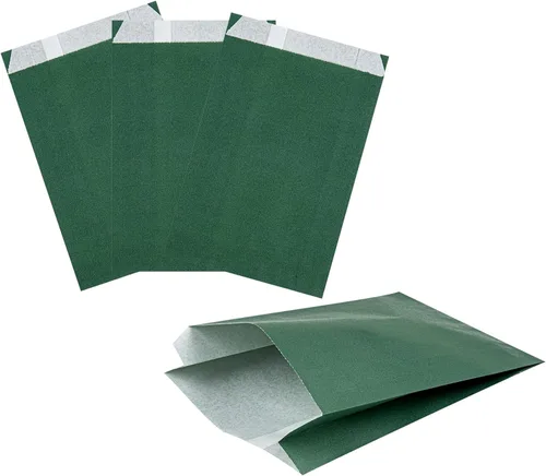 Vista 26 de Restaurantware Bag Tek - Bolsas de papel de 5 x 3 x 8.75 pulgadas para aperitivos, 100 bolsas desechables para papas fritas, a prueba de grasa