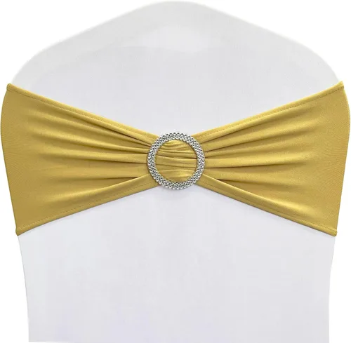 Vista 15 de Bandas de elastano para silla, 30 lazos elásticos para sillas con hebilla deslizante para decoración de banquete de boda, fiesta (azul bebé)