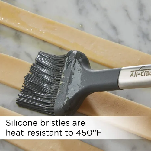 Vista 4 de All-Clad Especialidad silicona utensilios de cocina cepillo pastelería herramientas de cocina, cocina Hacks plata