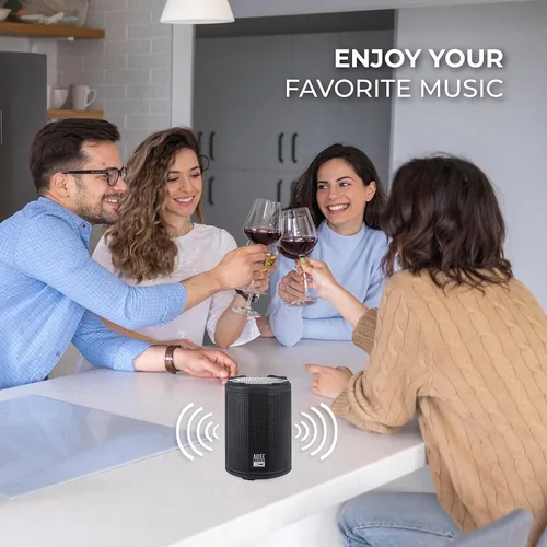 Vista 5 de Altec Lansing HydraMotion - Altavoz Bluetooth inalámbrico con sonido de 360 Negro