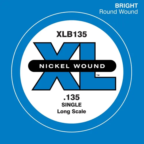 Vista 14 de D'Addario XLB020P Guitarra Bajo de Acero Liso Cuerda Simple, Escala Larga, .020
