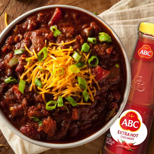 Vista 4 de ABC Salsa de chile extra picante, 11.3 onzas, sambal picante estilo sriracha, sin MSG, sabor Umami, salsa de barbacoa indonesia hecha con chile y ajo