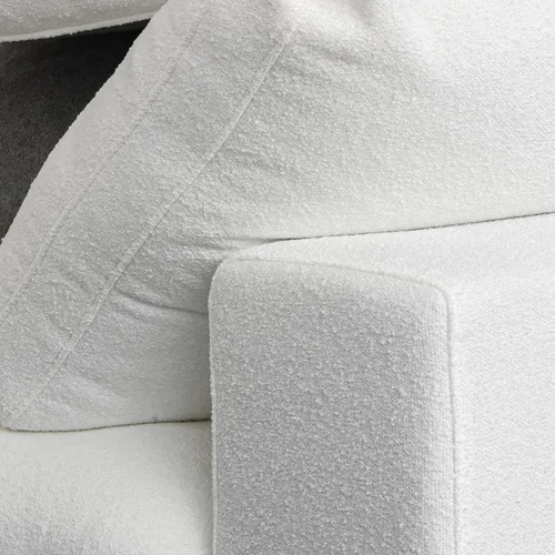 Vista 8 de Sofá modular Cloud de 160.6 pulgadas con otomanas de almacenamiento, sofá minimalista en forma de V, sofá convertible profundo para juegos de sala