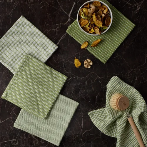 Vista 3 de DII Everyday Kitchen Collection - Juego de paños de cocina surtidos, 12 x 12, verde antiguo, 5