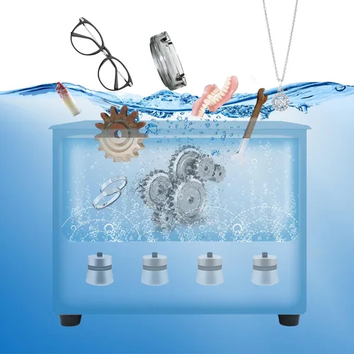 Vista 8 de U.S. Solid Limpiador ultrasónico mecánico de 15 L - 40 KHz 4gal Máquina de limpieza ultrasónica de acero inoxidable con perilla de control mecánico