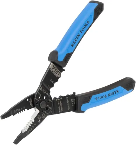 Vista 11 de Klein Tools 1009 Multiherramienta, pelacables, crimpador/cortador de alambre, fabricado en Estados Unidos, herramienta multiusos para electricista