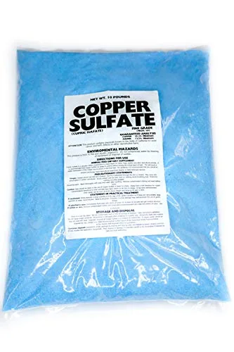 Vista 4 de Bolsa de cristales de sulfato de cobre de 10 lb (cristales finos)
