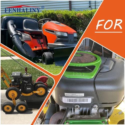 Vista 5 de 494768 698183 Válvula de cierre de combustible + manguera de línea de combustible de 1/4 x 25 pulgadas con 4 abrazaderas para cortacésped compatible