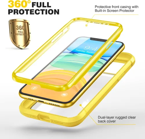 Vista 580 de DIACLARA - Funda transparente compatible con iPhone XR 6.1 pulgadas 2018
