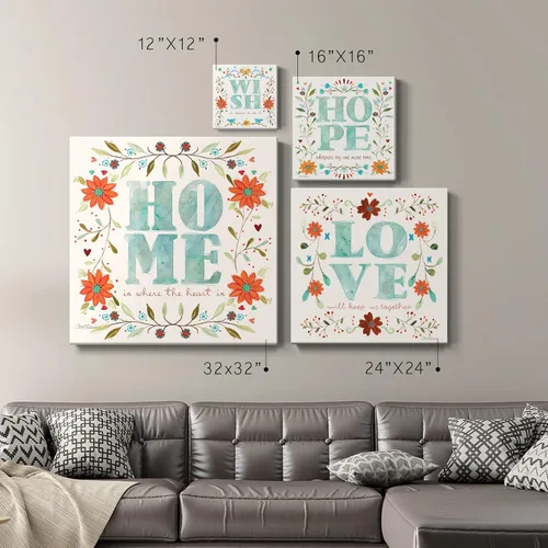 Vista 96 de Wexford Home Colección de primavera de jardín de campo francés, colección de primavera, juego de 4 paneles para decoración de pared de oficina