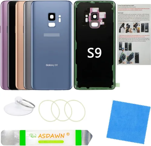 Vista 114 de Estuche de panel de vidrio trasero de repuesto para Galaxy S8 con manual de instalación + lente de cámara preinstalada + todo el adhesivo + kit