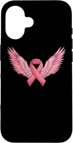 Vista 32 de Pink Ribbon Wings Breast Cancer Awareness Case for iPhone 17