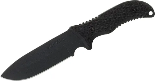 Vista 3 de Schrade Delta Class Bedrock Sheepsfoot Fixed Blade with 10.4in Stainless Steel Blade, TPE Handle for Outdoor Survival, Camping, Bushcraft