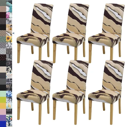 Vista 69 de BIETYONE - Fundas para sillas de comedor, juego de 2 fundas para sillas de comedor o cocina, lavables, protectoras, para sillas Parsons