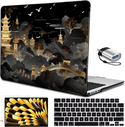 Vista 14 de Funda compatible con MacBook Air de 15 pulgadas 2026 2025 2024 2023 modelo de lanzamiento M5 A3448 M4 A3241 A3114 M3 A2941 M2 Touch ID, cubierta