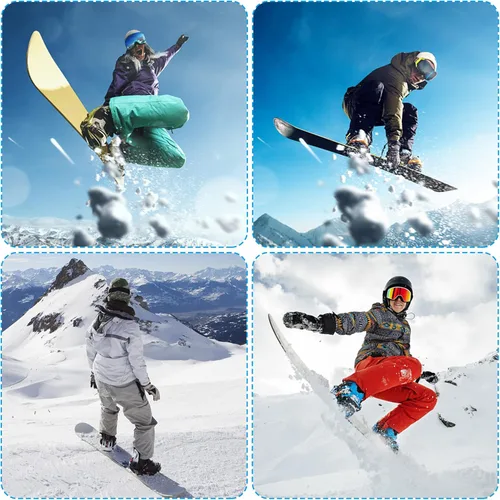 Vista 7 de 6 unids/10 correas de escalera de tobillo para snowboard, 7.9 x 0.8 pulgadas, correas de escalera de snowboard, reemplazo de correa de escalera