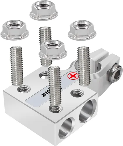 Vista 3 de Vgate Conector de Terminal de Batería de Ácido de Plomo de 8 Vías, Extremos de Terminal de Poste AGM, Calibre 8AWG hasta 4/0(XL) AWG, Positivo