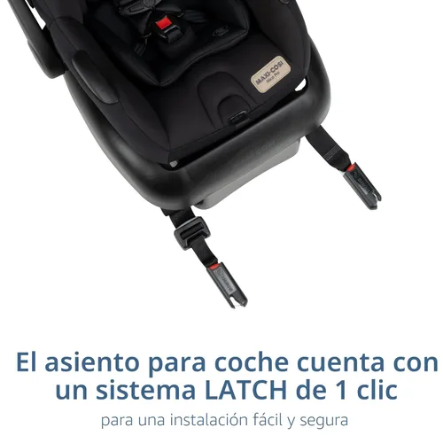 Vista 12 de Maxi-Cosi Zelia Pro Sistema de viaje 5 en 1 con asiento de automóvil infantil Mico Pro, combo de cochecito de bebé, asiento reversible, ruedas