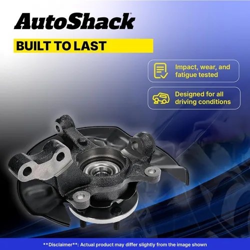 Vista 4 de AutoShack Conjunto de cojinetes de cubo de dirección y cubo de rueda con carga frontal, lado del conductor para Ford & Mercury, Escape 2005-2012