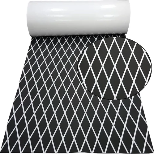 Vista 17 de Suelo de lancha de espuma EVA, cubierta de barco de teca sintética, cubierta marina, alfombrilla antideslizante para cubierta, yate, lancha motora