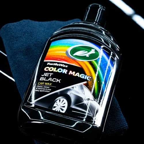 Vista 6 de Turtle Wax 52708 Color Magic Cera para Pintura de Coche Restaura Color y Brillo Negro 500 ml