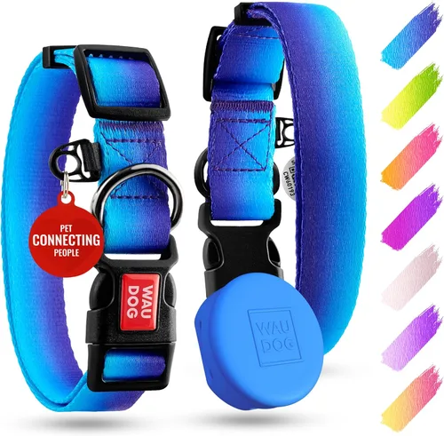 Vista 7 de WAUDOG Collar de nailon para perros – Collar ajustable para perros grandes, pequeños y medianos – Collares de cachorros para perros de razas grandes