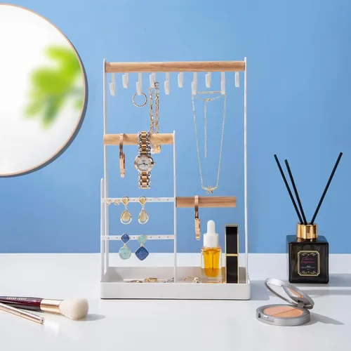 Vista 7 de ProCase Estuche de viaje para mujeres y niñas, paquete con organizador de joyas, soporte para collar
