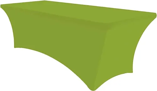Vista 21 de MDS Pack of 2 Spandex Tablecloth 4FT Tight, Fitted, Washable and Wrinkle Resistant Stretch Rectangular Patio Table Cover for Wedding,Event,Banquet &
