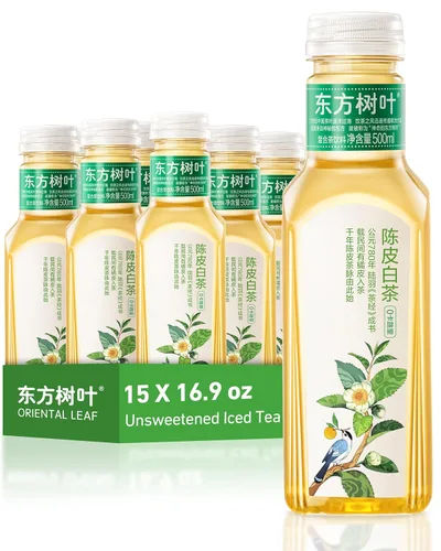 Vista 11 de ORIENTAL LEAF Té helado sin azúcar - Té verde de jazmín embotellado, botellas de 16.9 onzas líquidas (paquete de 15), sin azúcar, 0 calorías