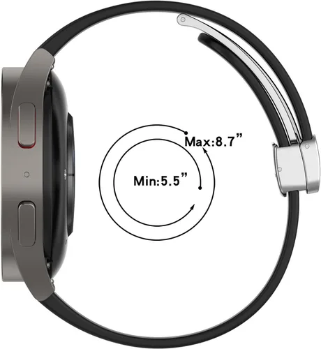Vista 6 de LOKEKE Compatible con Samsung Galaxy Watch 6 Classic - Correa de repuesto de silicona de 0.787 pulgadas compatible con Samsung Galaxy Watch 6