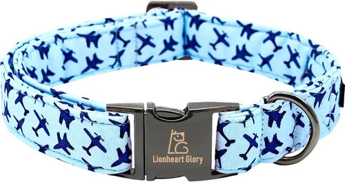 Vista 44 de Lionheart glory Collar de perro azul collar de verano para perro, collar de fiesta para perros machos o niñas, collares ajustables suaves