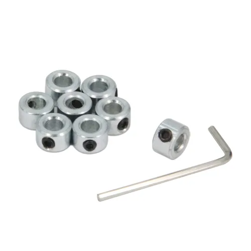 Vista 11 de Collar de eje de agujero de 1 pulgada con zinc chapado en acero sólido, collar de eje de tornillo para maquinaria y uso industrial, 4