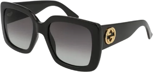Gucci GG0141S - Lentes de sol rectangulares para mujer paquete con kit de cuidado de gafas de cortesía iWear de diseñador