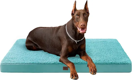 Vista 53 de EHEYCIGA Camas ortopédicas para perros grandes con funda extraíble lavable para jaula, camello, 35 x 23 pulgadas