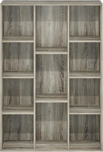 Vista 474 de Furinno - Estantería de cubos de 5 niveles serie Luder para libros y almacenamiento, color negro