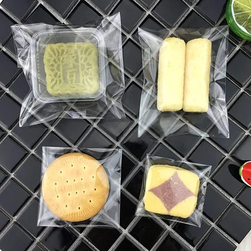 Vista 7 de 1000 bolsas de celofán transparentes de 3 x 3 pulgadas, bolsas de sellado cuadradas resellables para panadería, galletas, dulces, tarjetas de jabón