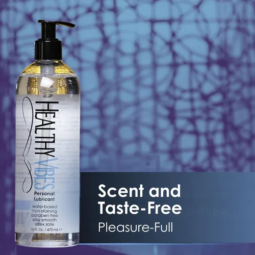 Vista 5 de Lubricante personal íntimo abase de agua Healthy Vibes, lubricante anal y crema hidratante libre de parabenos, Transparente, 1