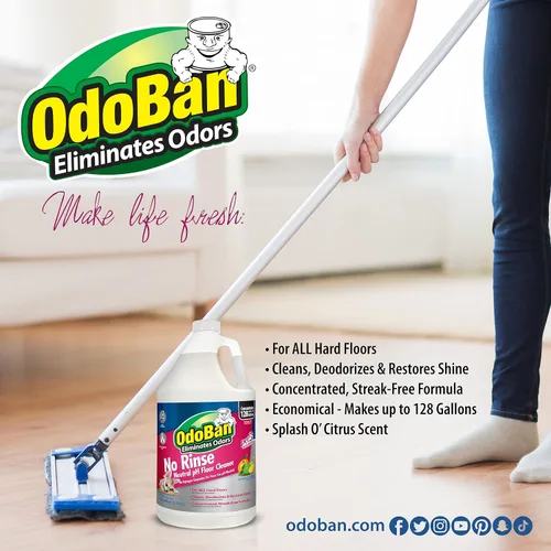 Vista 6 de OdoBan Pet Solutions Limpiador Concentrado de Pisos con pH Neutro Sin Enjuague, Hecho en EE.UU., 1 Galón, y Removedor de Manchas Oxy, 32 Onzas