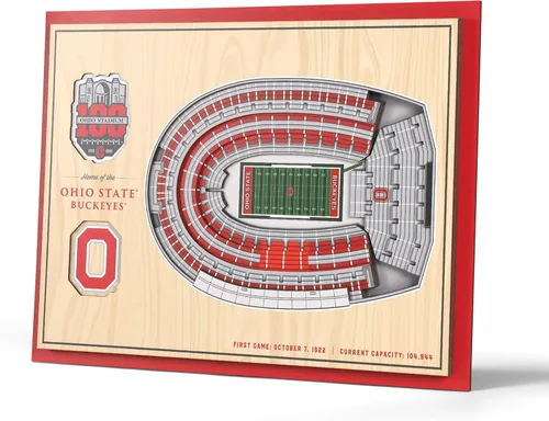 Vista 20 de YouTheFan NCAA Florida Gators Arte de Pared 3D StadiumView de 5 Capas - Estadio Ben Hill Griffin, 13.00" x 17.00