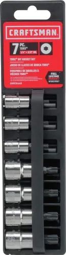Vista 2 de CRAFTSMAN Torx Juego de dados de broca, 7 piezas (CMMT34449)
