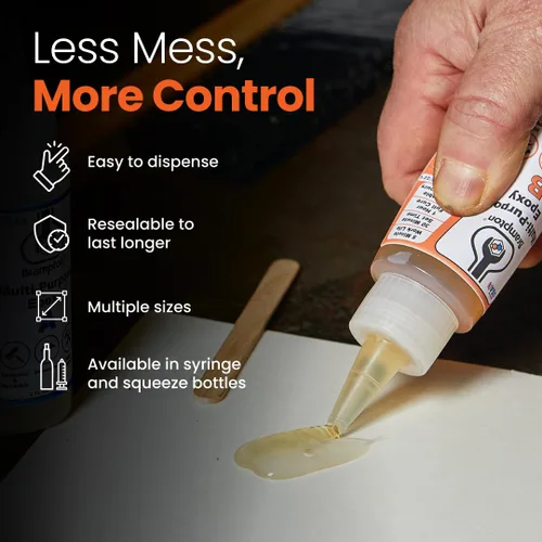 Vista 7 de Brampton - Epoxi multiusos, juego rápido de 30 minutos, kit de pegamento epoxi impermeable de 2 partes para azulejos, metal, cerámica, vidrio